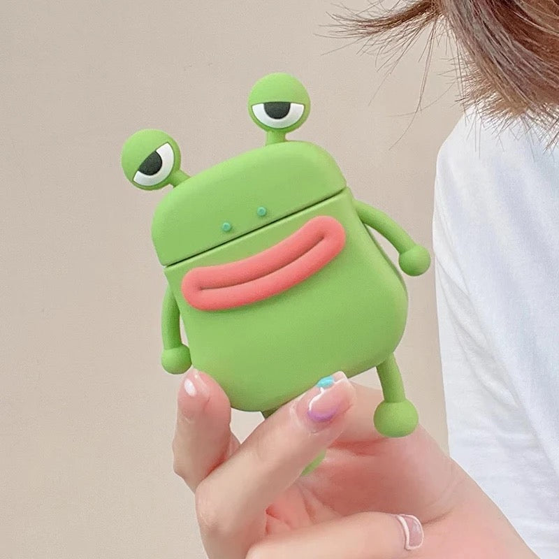 Frog case - כיסוי צפרדע חמוד מעוצב ואיכותי לאיירפודס iphone case FantasyCaseIL