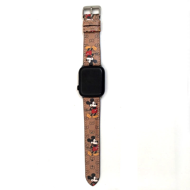 Mickey mouse & gucci apple watch straps - רצועות אפל וואטצ׳י יוקרתיות ואופנתית במיוחד