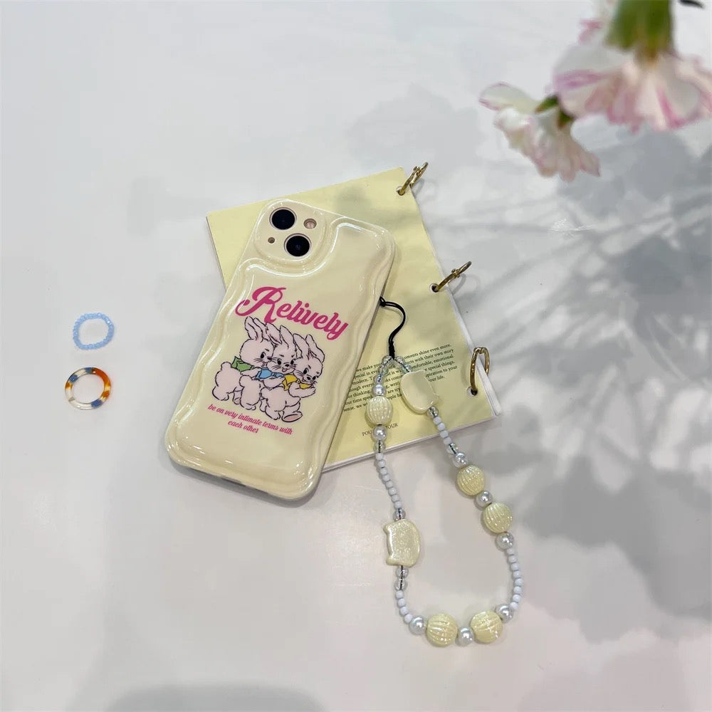 Cute bunnies case - כיסוי ארנבים אופנתי וחמוד במיוחד לאייפון iphone case FantasyCaseIL