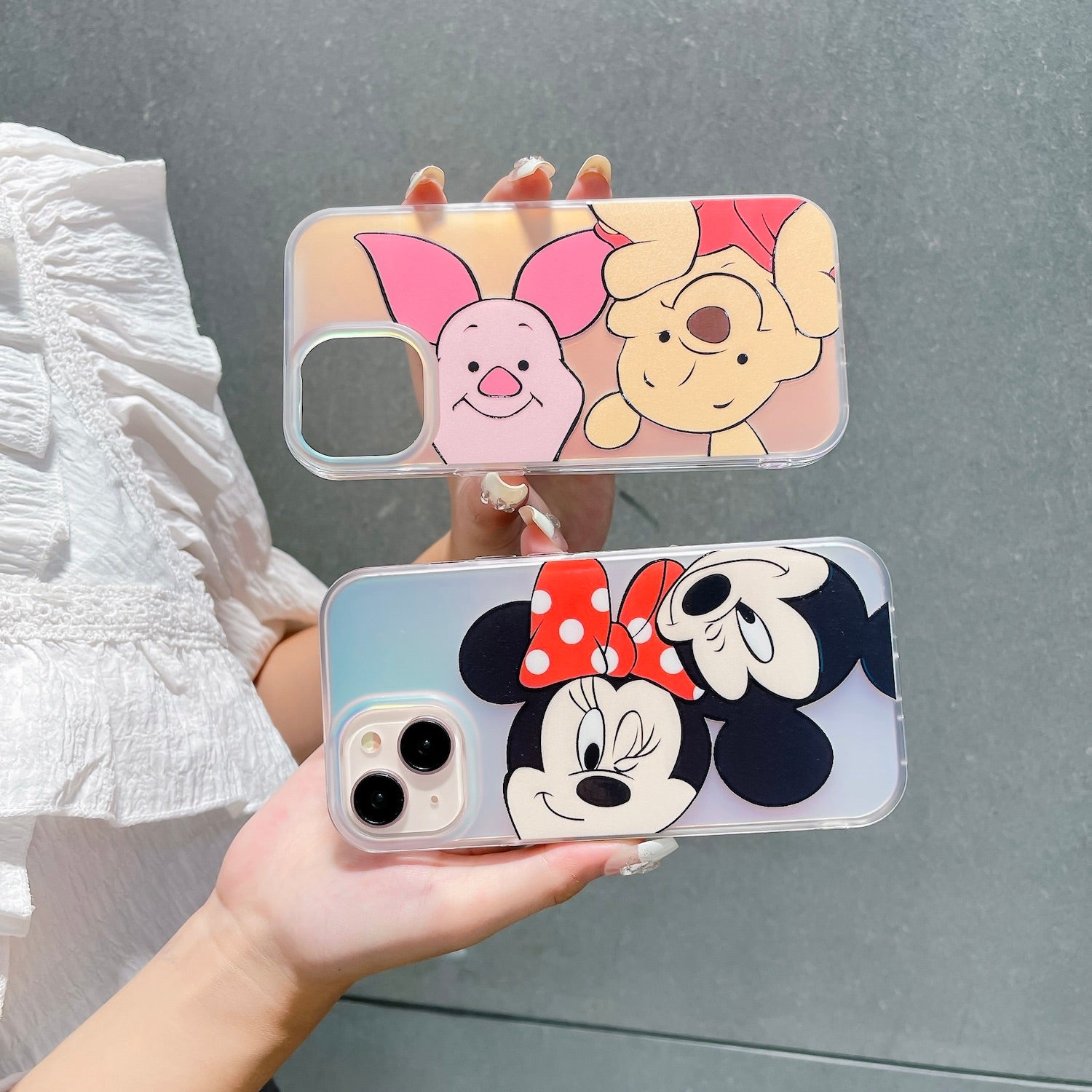Mickey mouse & donald duck & winnie pooh - כיסוי יוקרתי אופנתי וחמוד במיוחד לאייפון