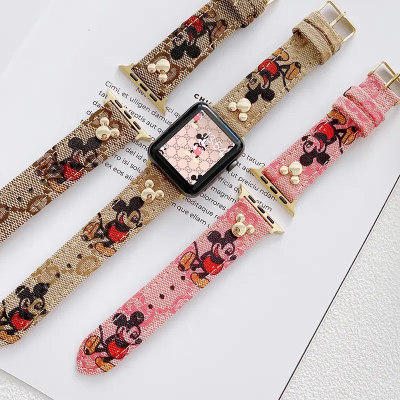 mickey mouse apple watch straps - רצועות אפל וואטצ׳ יוקרתיות ומעוצבות במיוחד