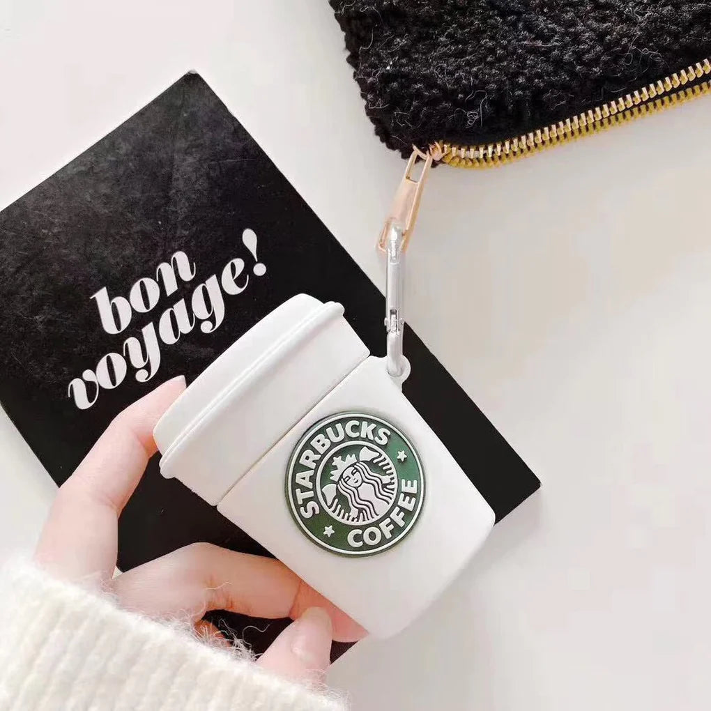 Starbucks - כיסוי איכותי מסיליקון לאיירפודס iphone case FantasyCaseIL