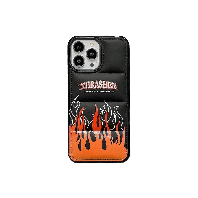 Thrasher puffer case - כיסוי נפוח מעוצב וסופר מגניב ואיכותי לאייפון iphone case FantasyCaseIL