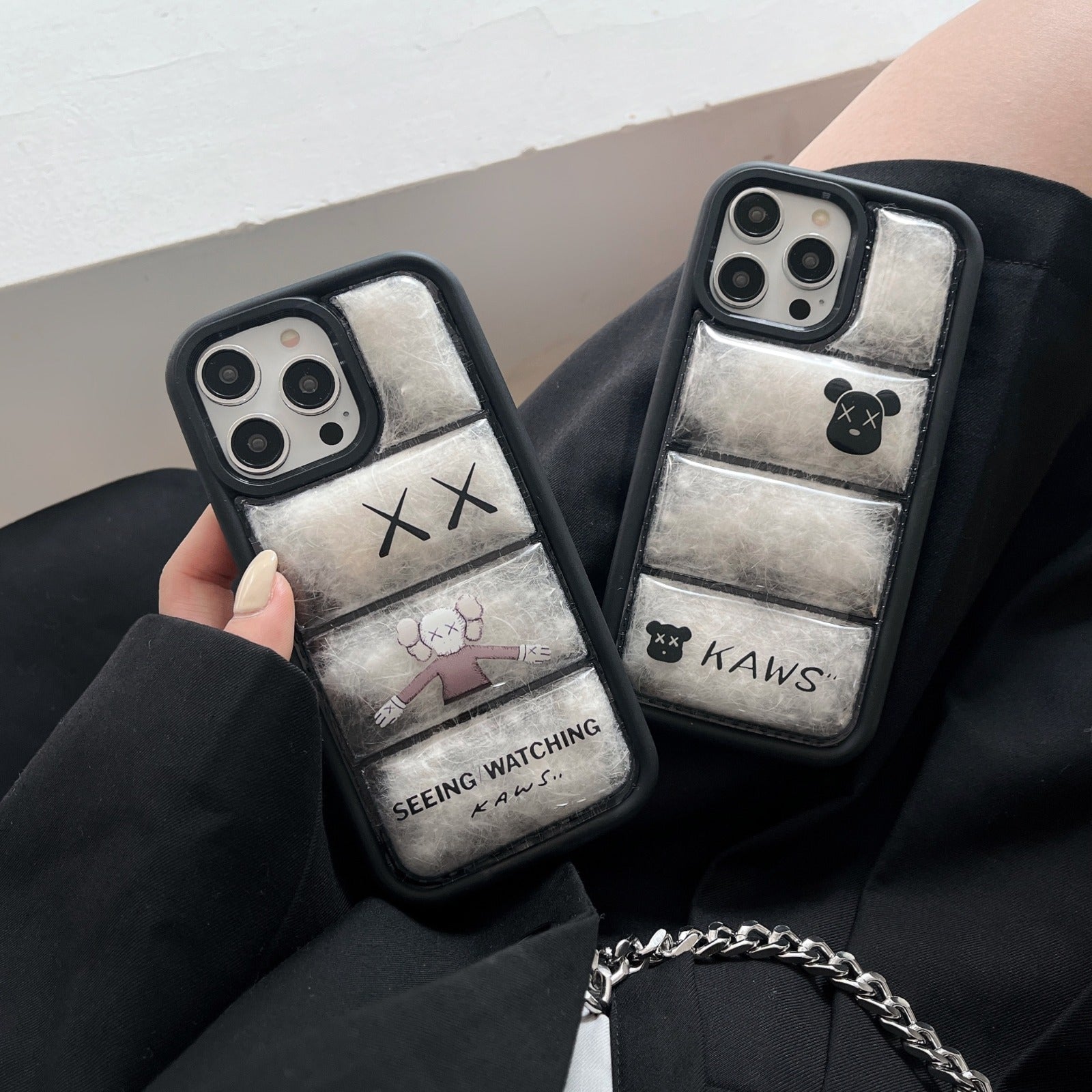 Kaws puffer case - כיסוי יוקרתי נפוח וסופר אופנתי לאייפון iphone case FantasyCaseIL