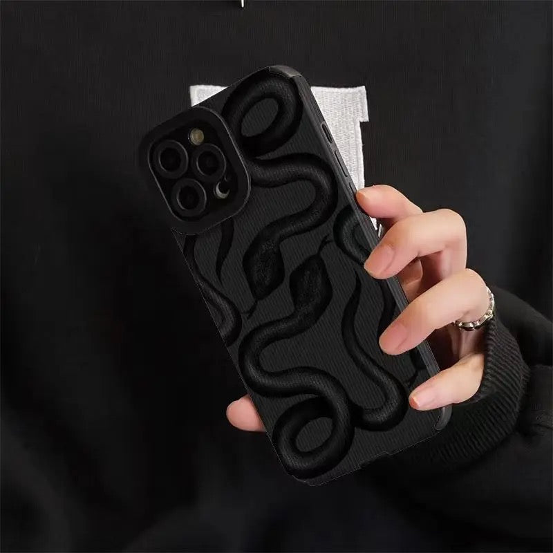 Black Snake case - כיסוי אופנתי מעוצב ומיוחד לאייפון iphone case FantasyCaseIL