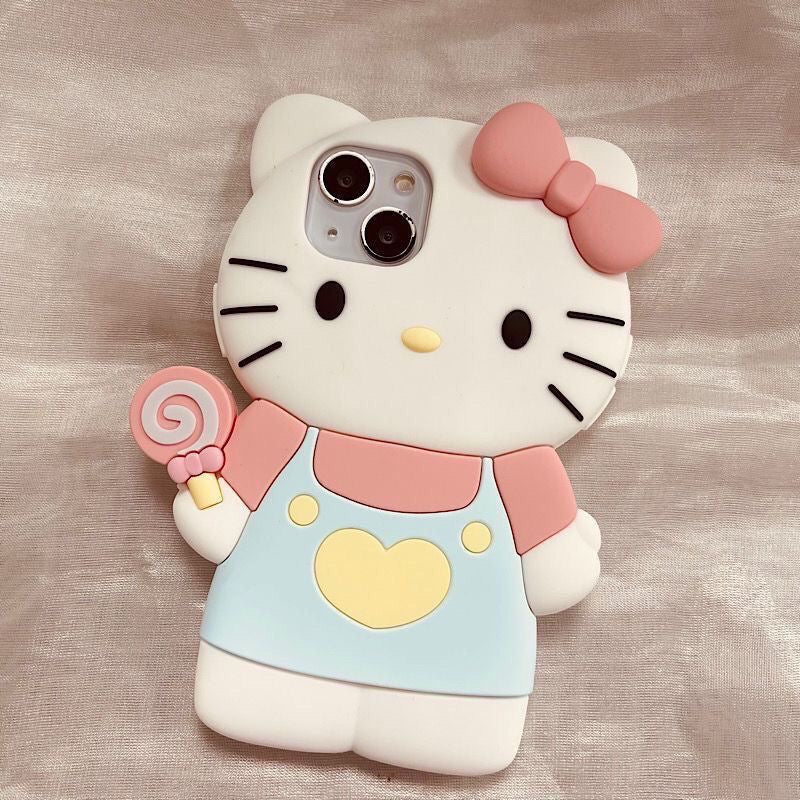 Hello kitty case - כיסוי ענק אופנתי מעוצב וסופר עמיד וחמוד לאייפון