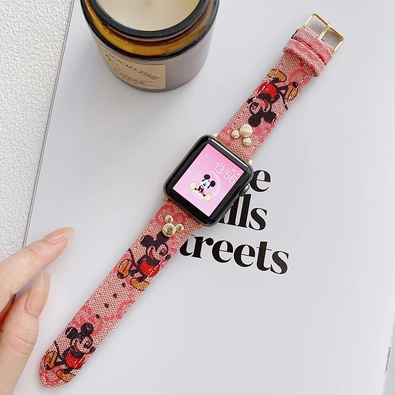 mickey mouse apple watch straps - רצועות אפל וואטצ׳ יוקרתיות ומעוצבות במיוחד