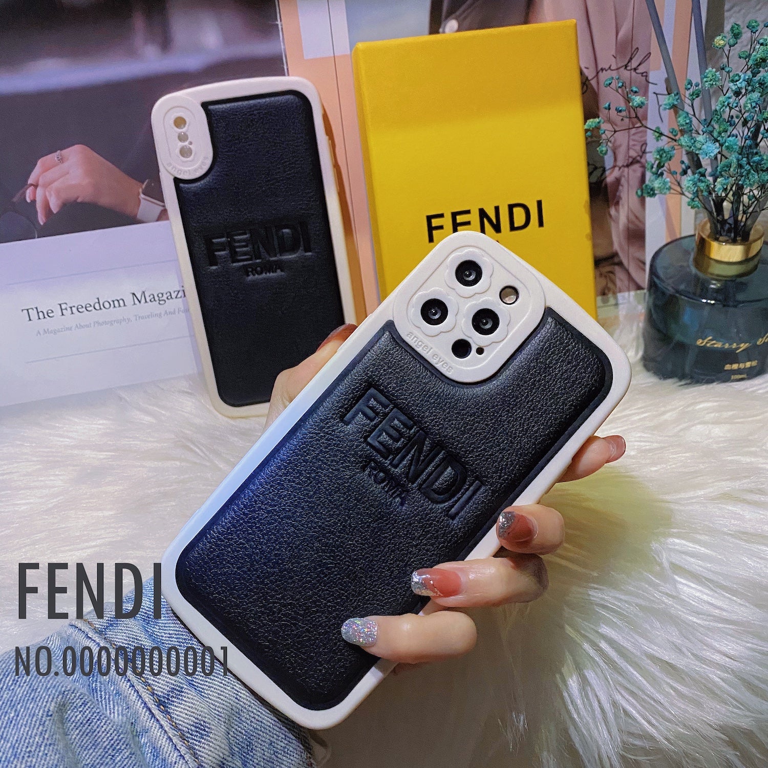 Fendi - כיסוי יוקרתי איכותי סופר מעוצב ומיוחד לאייפון iphone case FantasyCaseIL