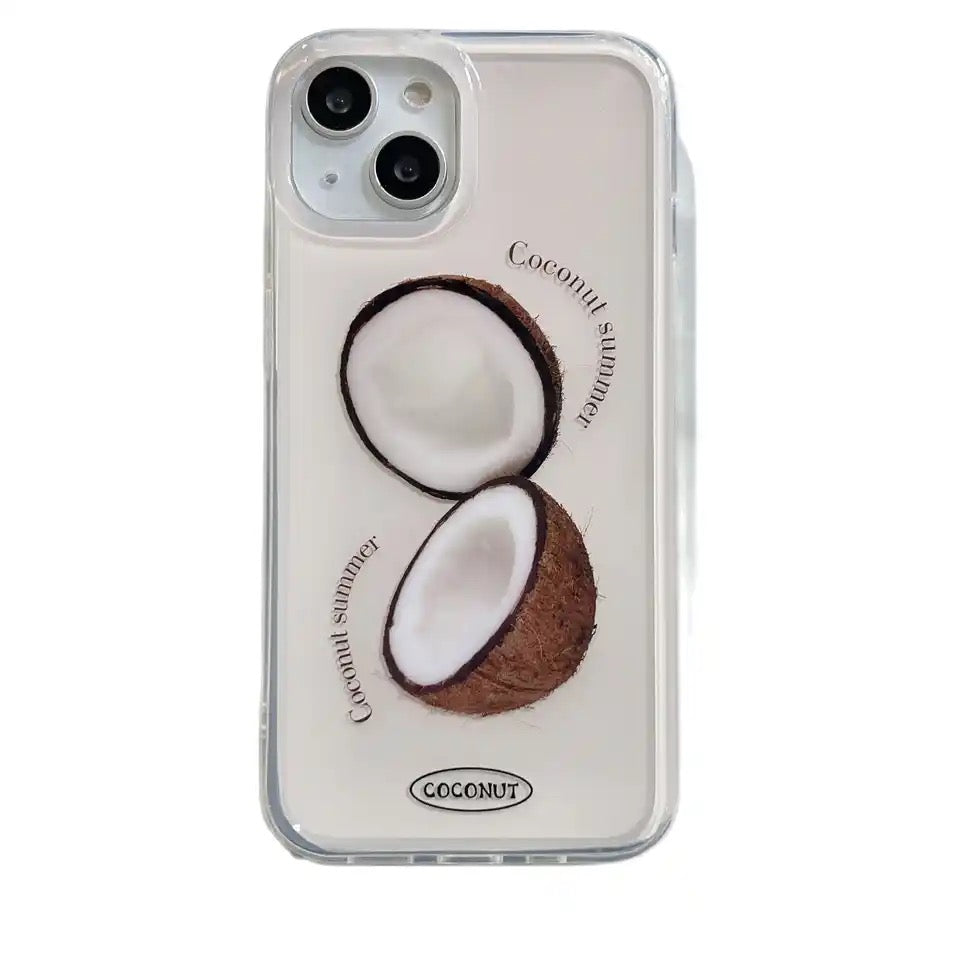 coconut Case - כיסוי קוקוס שקוף וחמוד ומגניב במיוחד לכל סוגי הטלפונים iphone case FantasyCaseIL