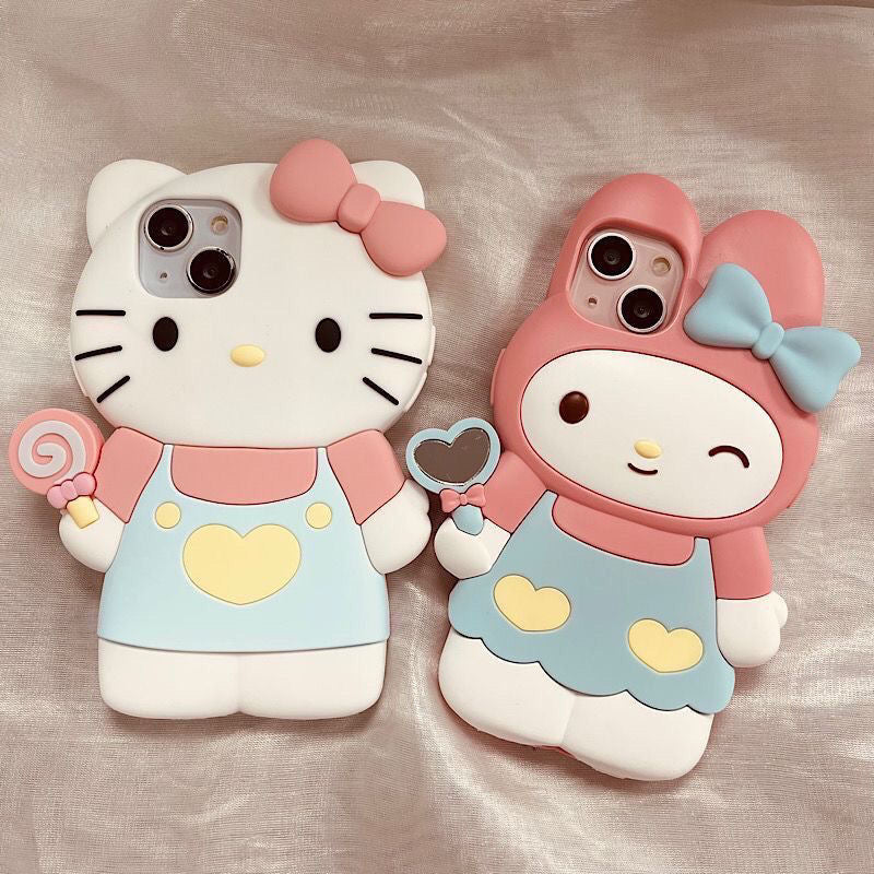 Hello kitty case - כיסוי ענק אופנתי מעוצב וסופר עמיד וחמוד לאייפון