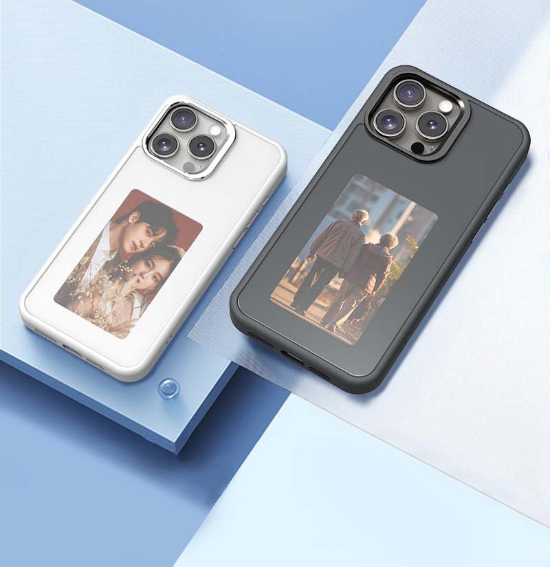 smart custom iphone case with changing photos - כיסוי חכם משנה תמונות מגניב במיוחד עם טכנולוגיית nfc חדשנית