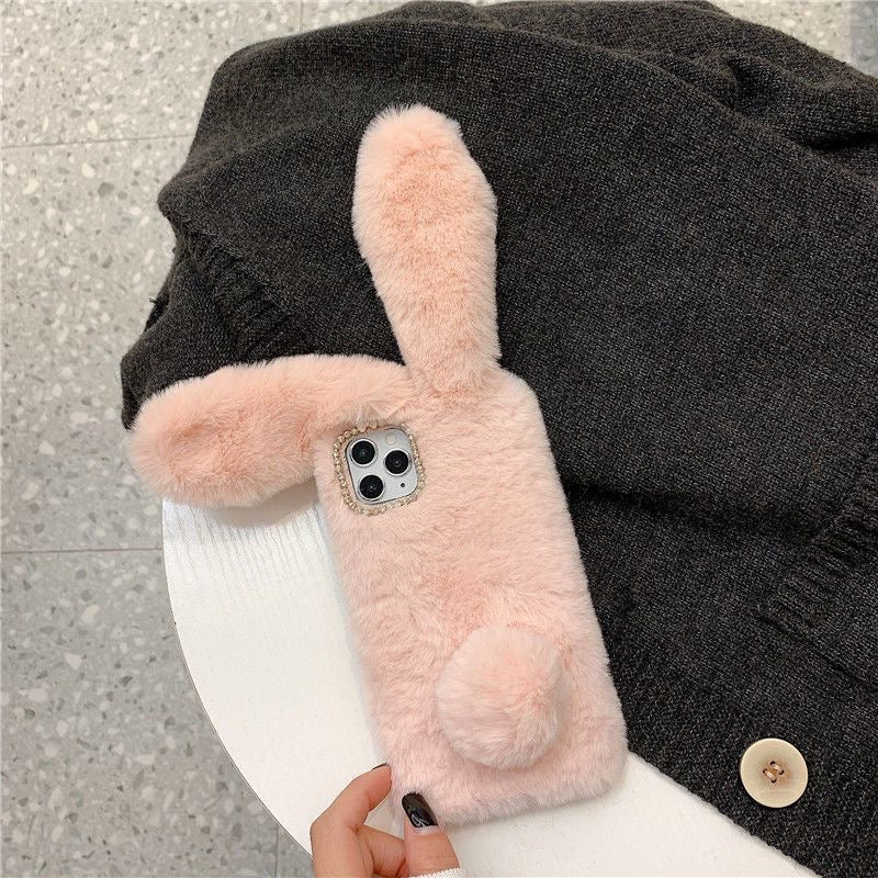 Fur bunny case - כיסוי פרוותי וסופר איכותי לאייפון