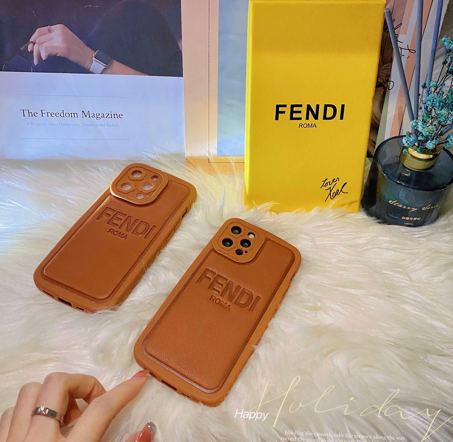 Fendi - כיסוי יוקרתי איכותי סופר מעוצב ומיוחד לאייפון iphone case FantasyCaseIL