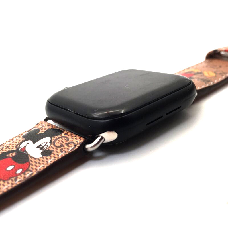 Mickey mouse & gucci apple watch straps - רצועות אפל וואטצ׳י יוקרתיות ואופנתית במיוחד