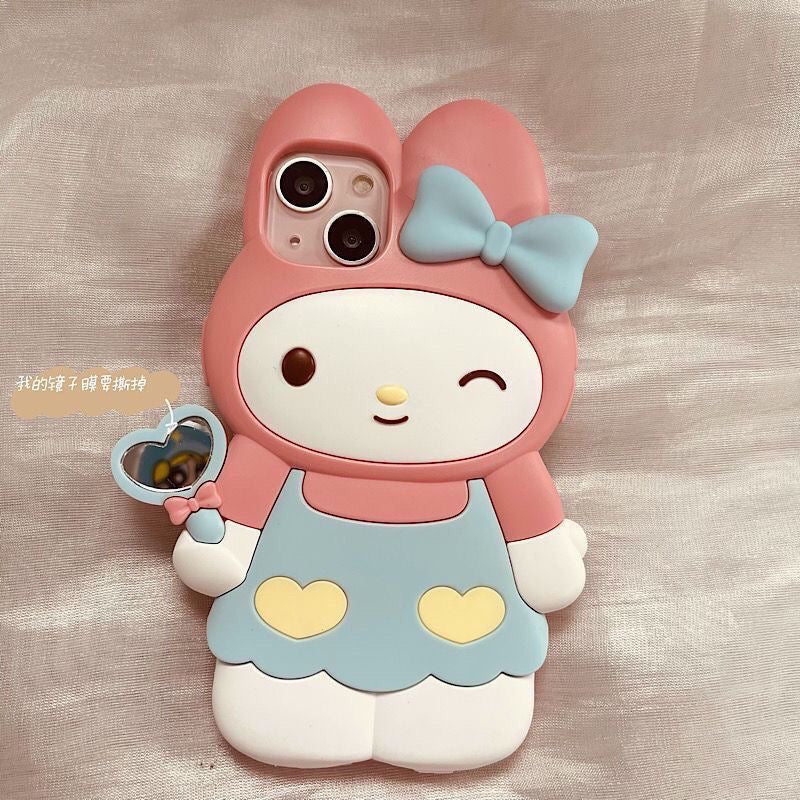 Hello kitty case - כיסוי ענק אופנתי מעוצב וסופר עמיד וחמוד לאייפון