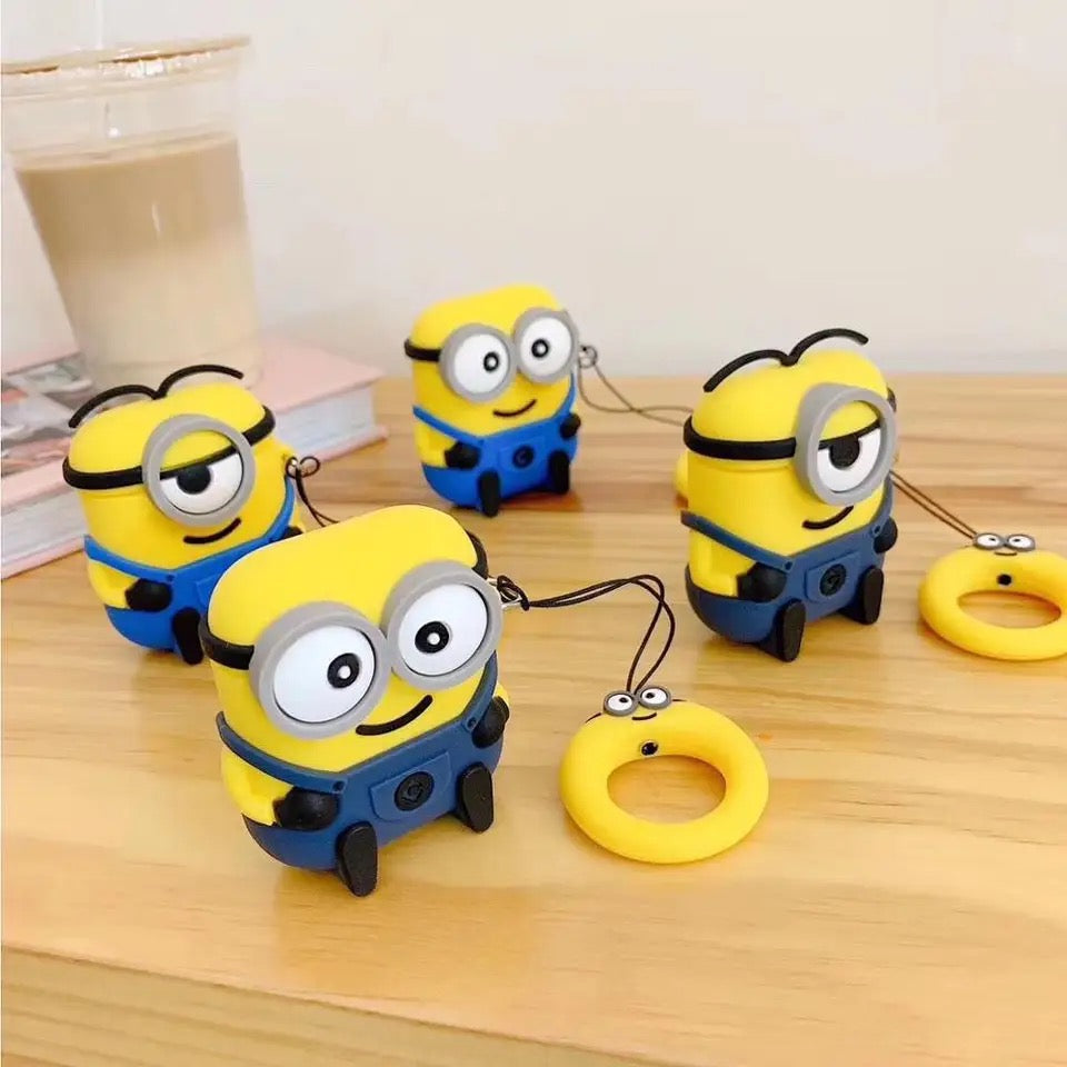 The minions - כיסוי מסיליקון איכותי ומעוצב במיוחד לאיירפודס iphone case FantasyCaseIL