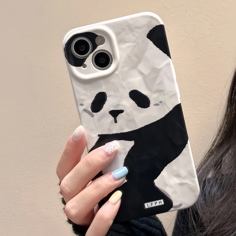 Cute panda case - כיסוי פנדה חמוד מעוצב ואופנתי במיוחד לאייפון iphone case FantasyCaseIL