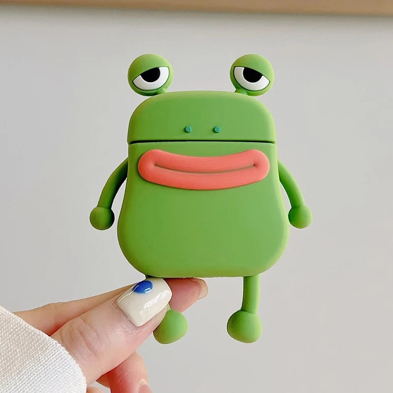 Frog case - כיסוי צפרדע חמוד מעוצב ואיכותי לאיירפודס iphone case FantasyCaseIL