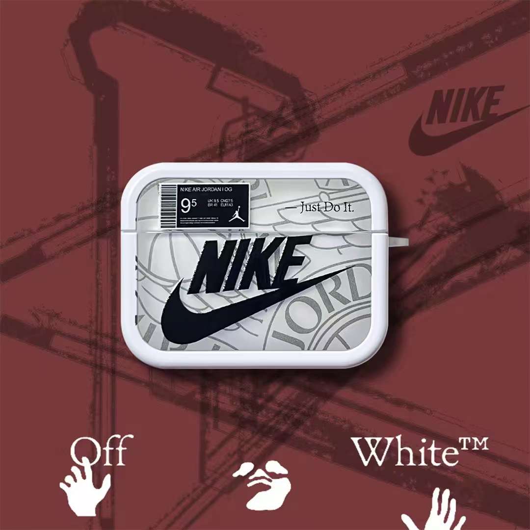 Nike & off white - כיסוי אופנתי יוקרתי בעיצוב מיוחד לאיירפודס