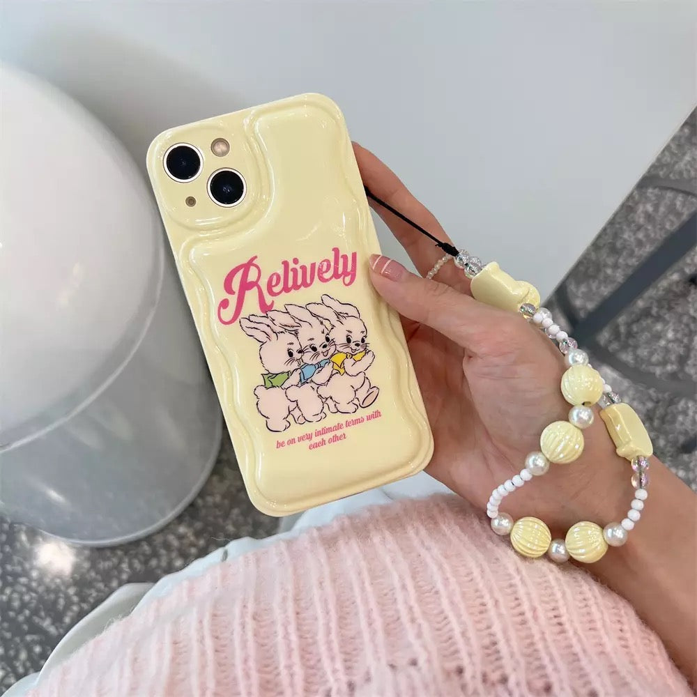 Cute bunnies case - כיסוי ארנבים אופנתי וחמוד במיוחד לאייפון iphone case FantasyCaseIL