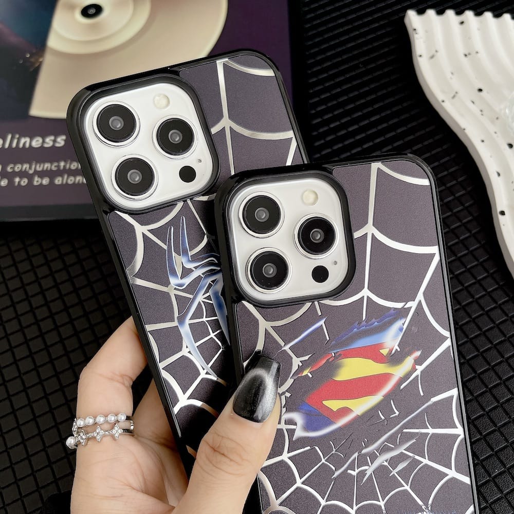 spiderman & superman magsafe case - כיסוי אופנתי יוקרתי ומעוצב במיוחד לאייפון