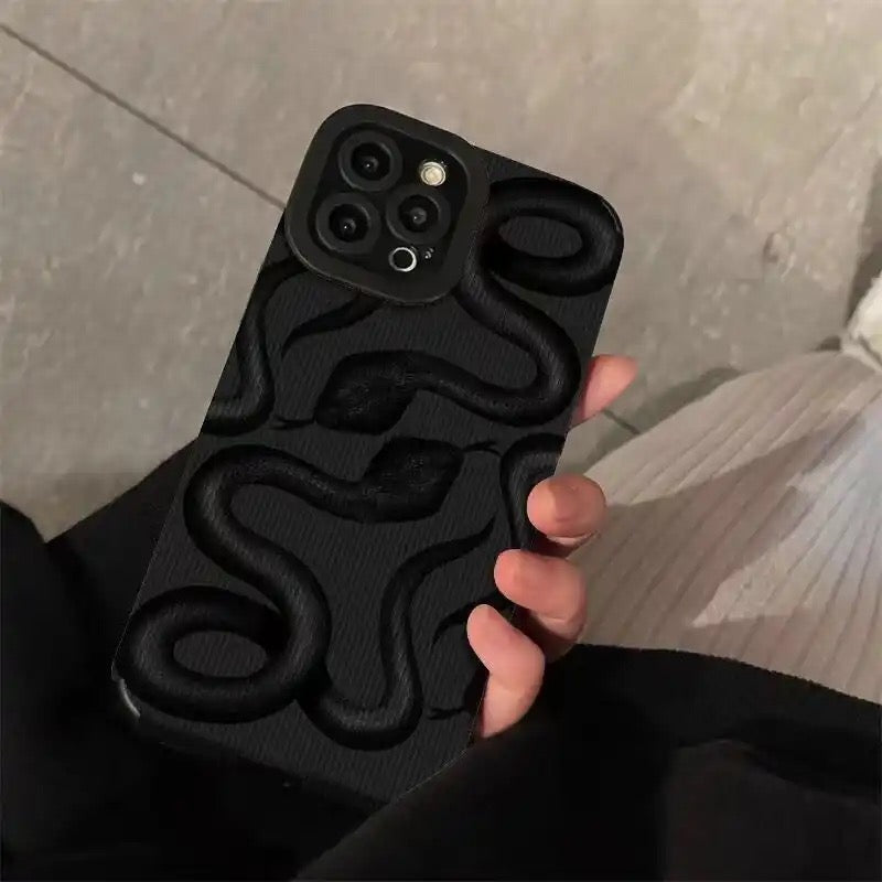 Black Snake case - כיסוי אופנתי מעוצב ומיוחד לאייפון iphone case FantasyCaseIL