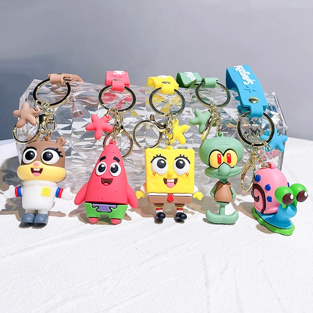 SpongeBob key chain - מחזיק מפתחות בובספוג איכותי ואופנתי במיוחד iphone case FantasyCaseIL