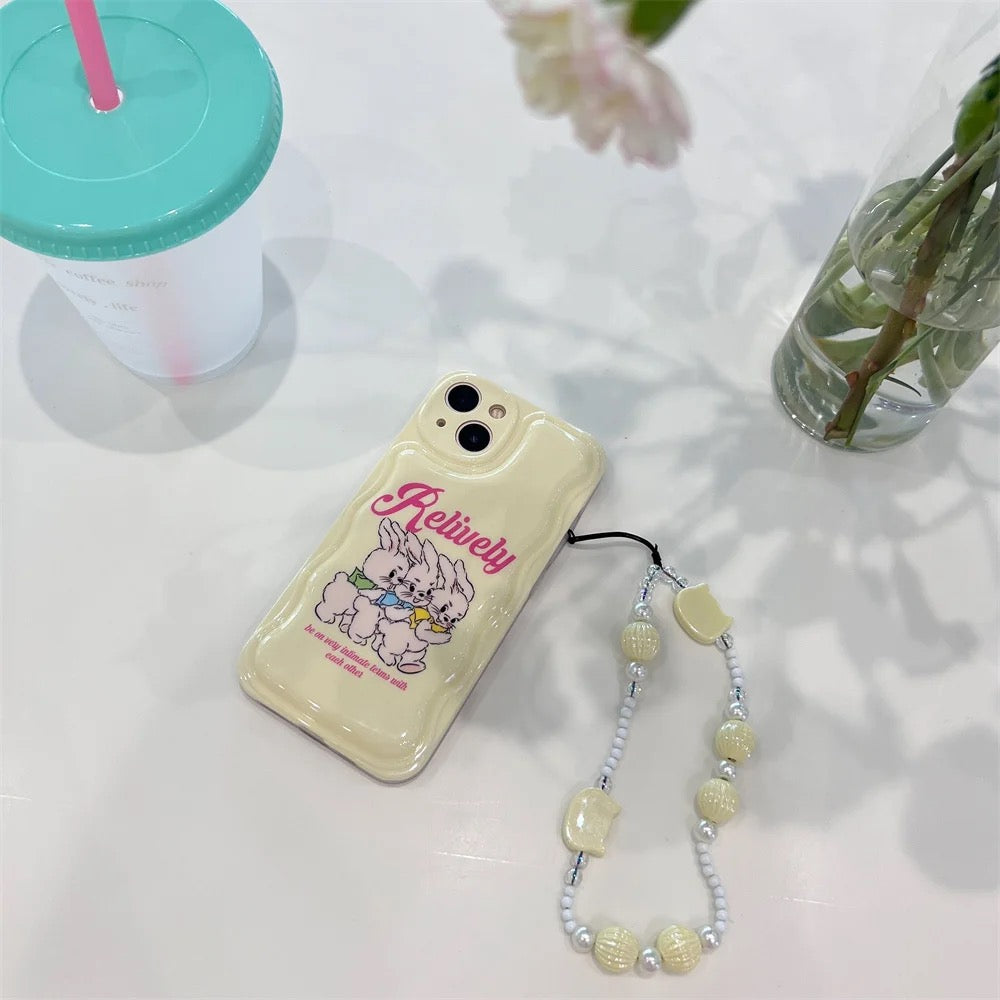 Cute bunnies case - כיסוי ארנבים אופנתי וחמוד במיוחד לאייפון iphone case FantasyCaseIL