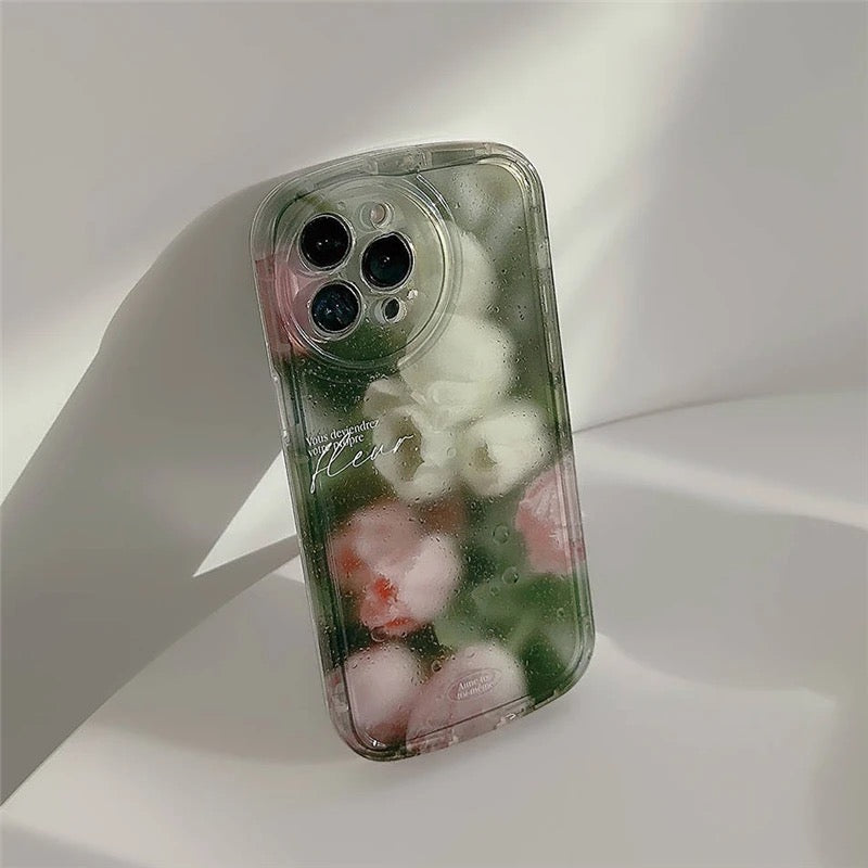 Beautiful aesthetic flowers case - כיסוי פרחים אופנתיים יוקרתיים ואסתטיים במיוחד לאייפון iphone case FantasyCaseIL