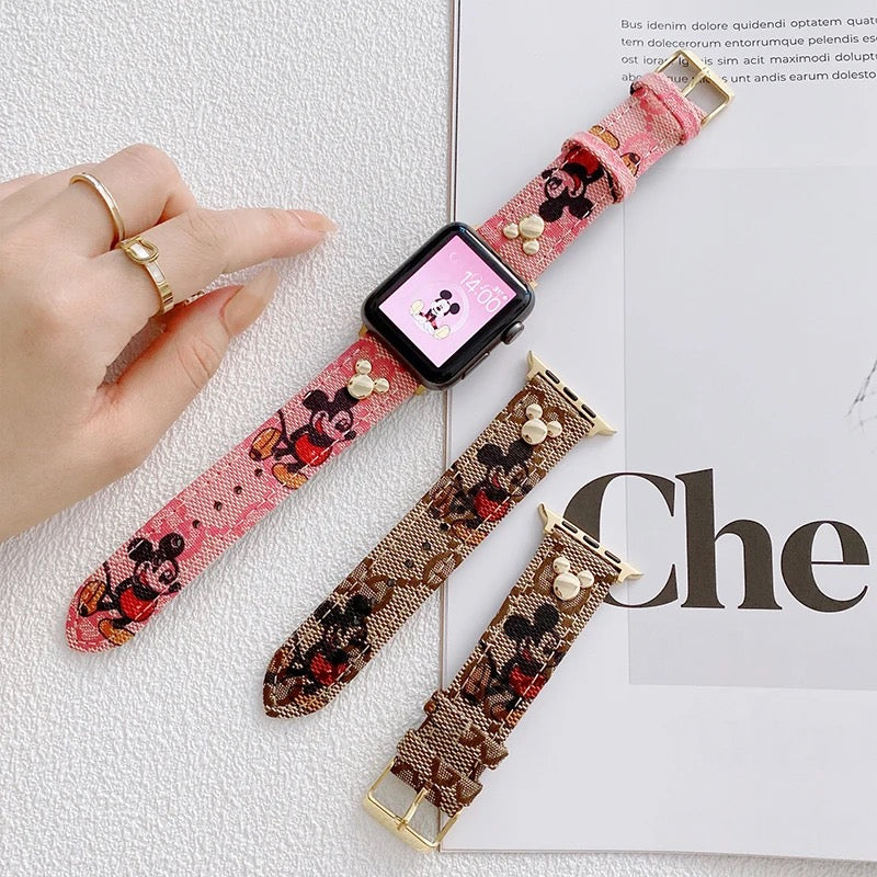 mickey mouse apple watch straps - רצועות אפל וואטצ׳ יוקרתיות ומעוצבות במיוחד