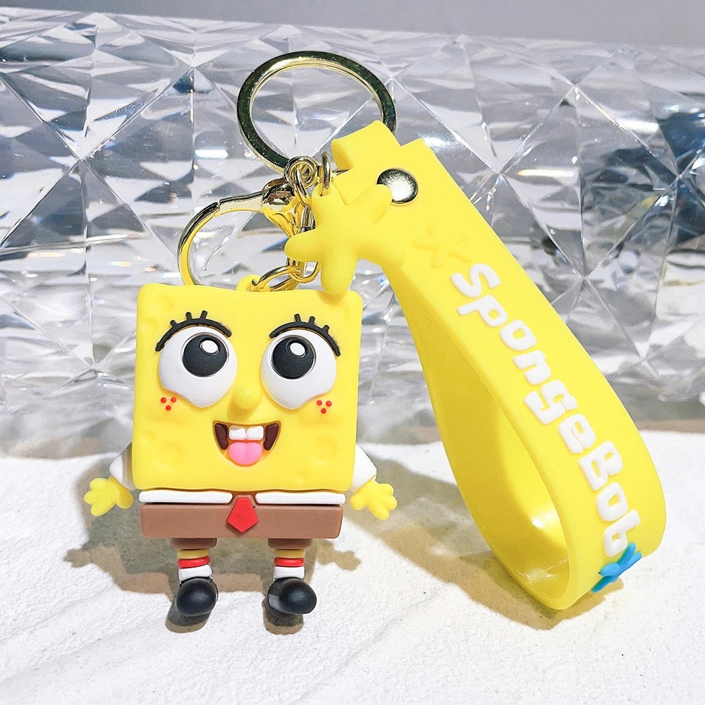 SpongeBob key chain - מחזיק מפתחות בובספוג איכותי ואופנתי במיוחד iphone case FantasyCaseIL