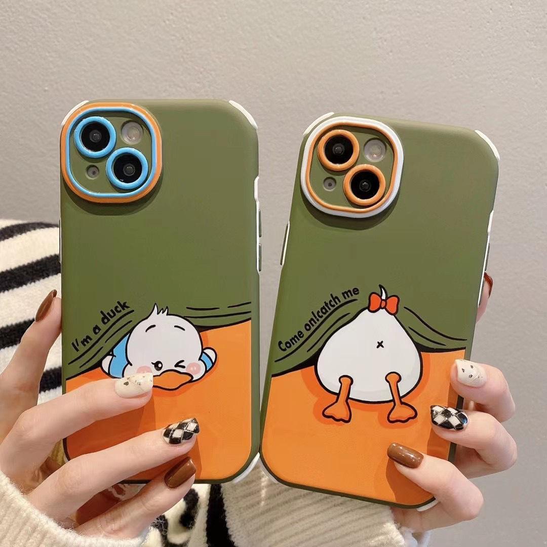 Cute duck case - כיסוי ברווז איכותי מגניב וחמוד במיוחד לכל סוגי הטלפונים iphone case FantasyCaseIL