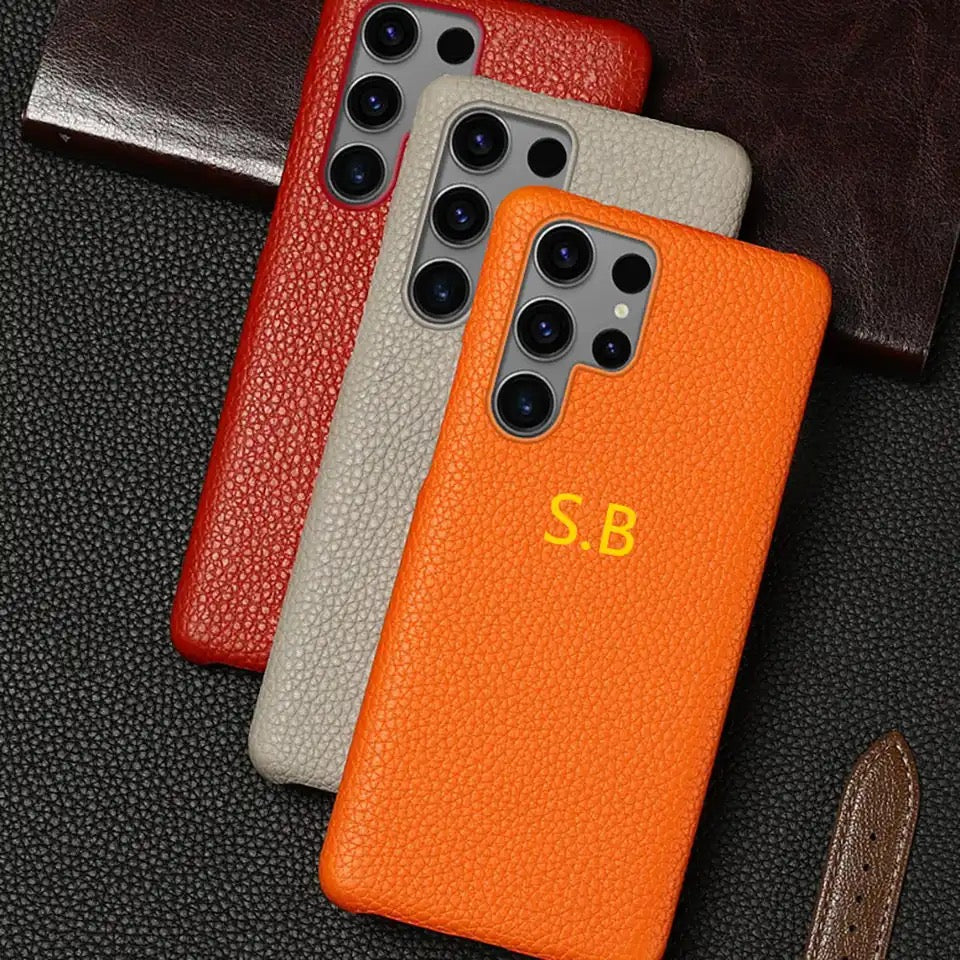 Custom leather case - כיסוי איכותי וסופר יוקרתי בעיצוב אישי לגאלקסי iphone case FantasyCaseIL