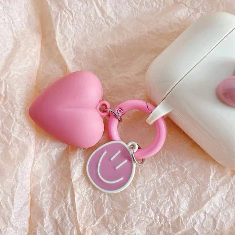 Cute heart air pods case - כיסוי לב אופנתי ואסתטי במיוחד לאיירפודס iphone case FantasyCaseIL