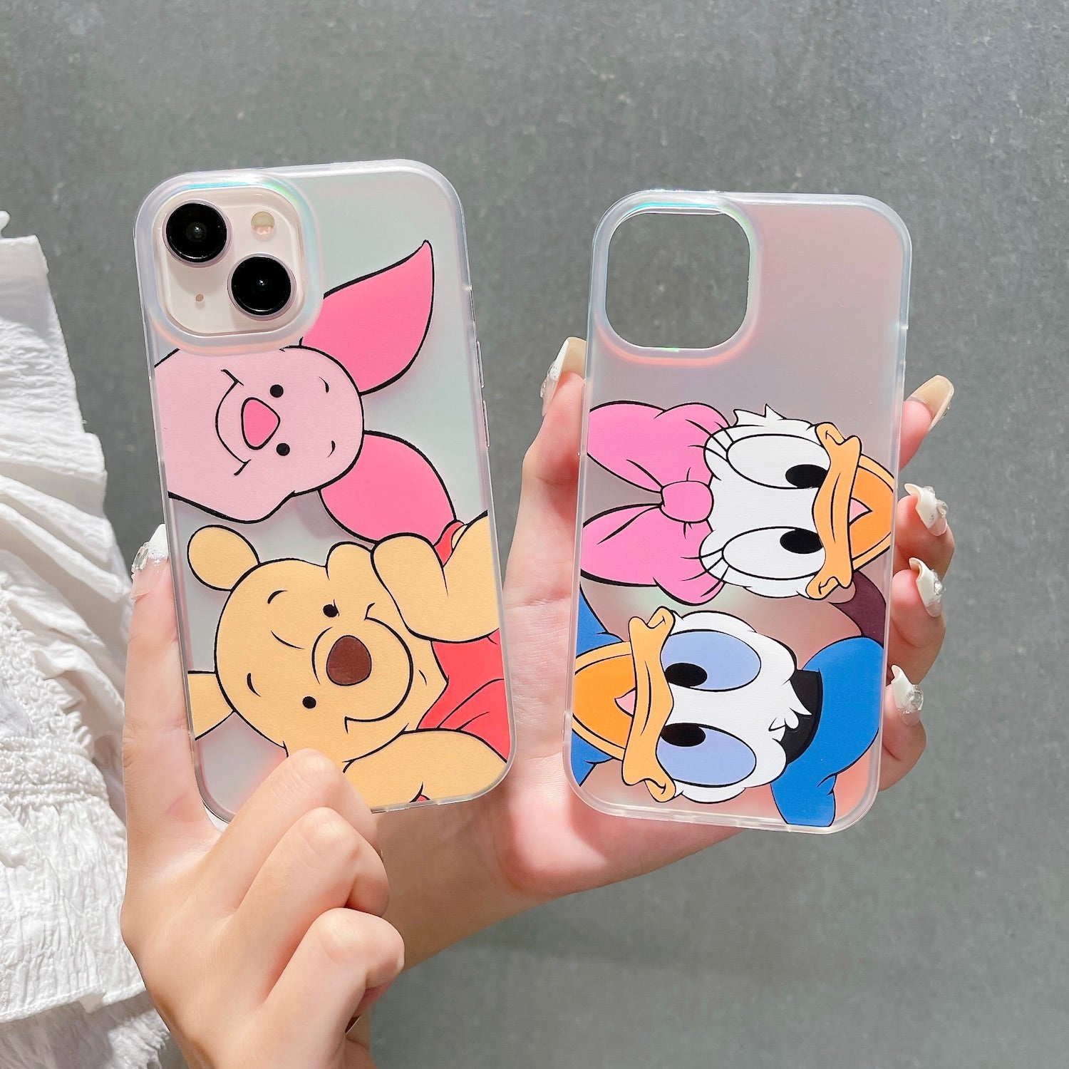 Mickey mouse & donald duck & winnie pooh - כיסוי יוקרתי אופנתי וחמוד במיוחד לאייפון