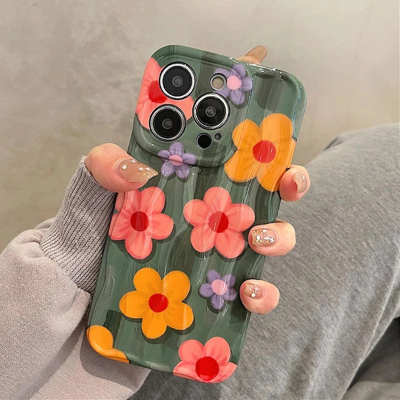 Beautiful aesthetic flowers case - כיסוי פרחים אופנתיים יוקרתיים ואסתטיים במיוחד לאייפון iphone case FantasyCaseIL