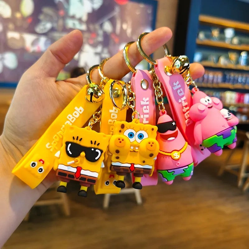 SpongeBob key chain - מחזיק מפתחות בובספוג איכותי ואופנתי במיוחד iphone case FantasyCaseIL