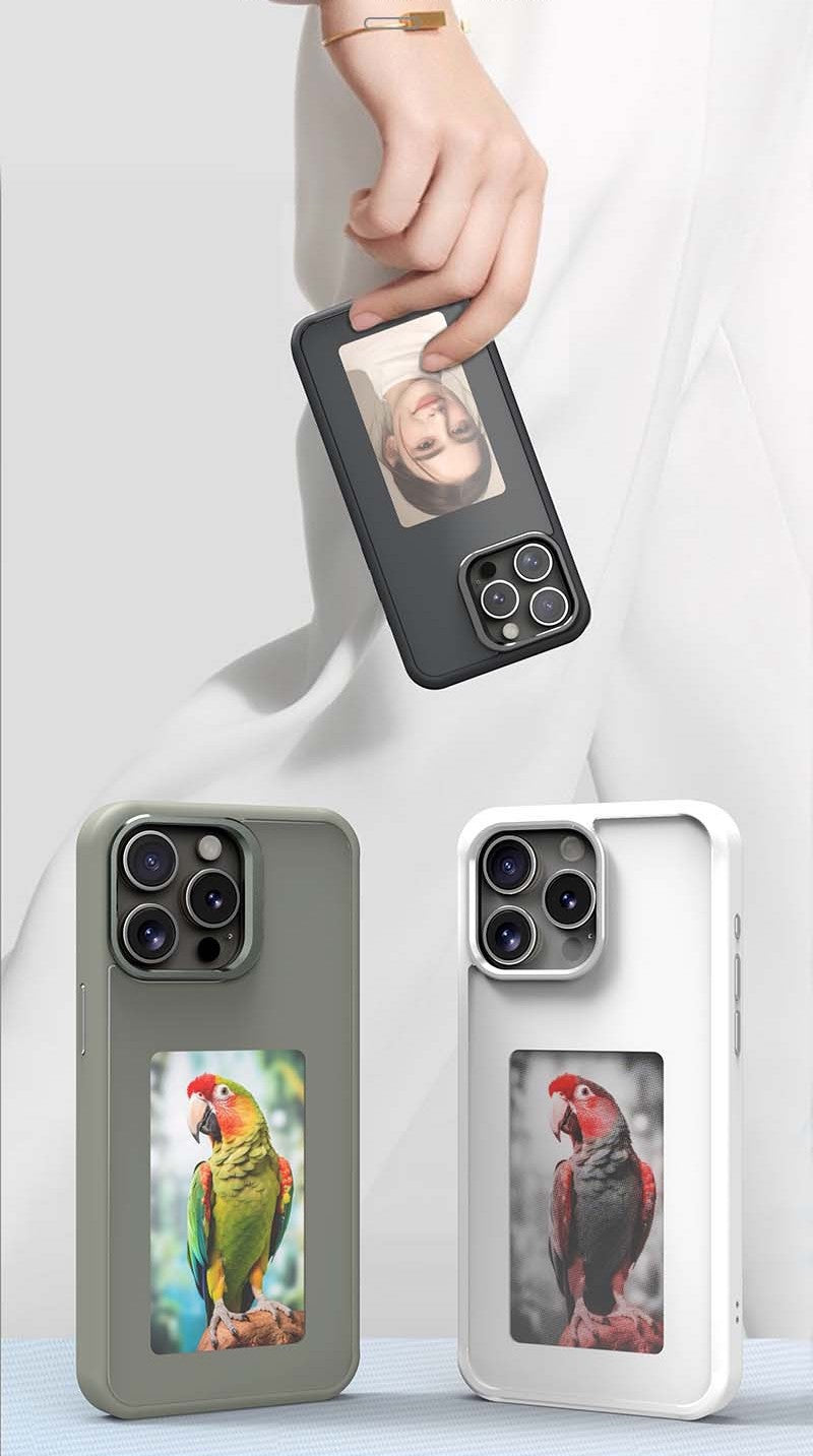 smart custom iphone case with changing photos - כיסוי חכם משנה תמונות מגניב במיוחד עם טכנולוגיית nfc חדשנית