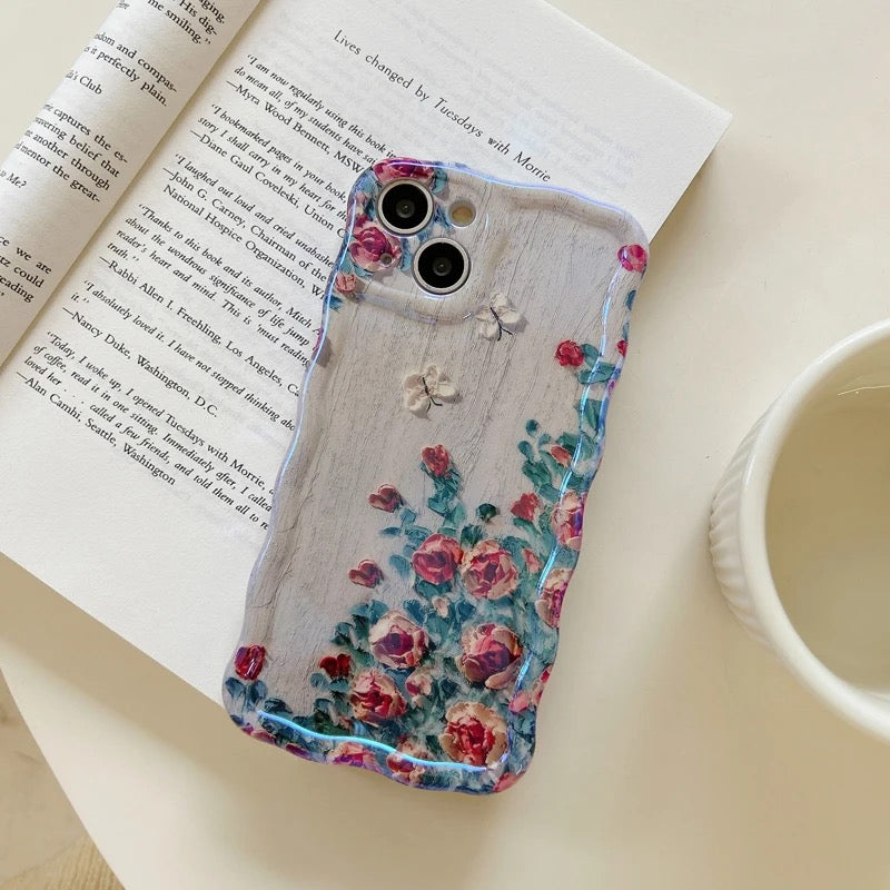 Beautiful aesthetic flowers case - כיסוי פרחים אופנתיים יוקרתיים ואסתטיים במיוחד לאייפון iphone case FantasyCaseIL