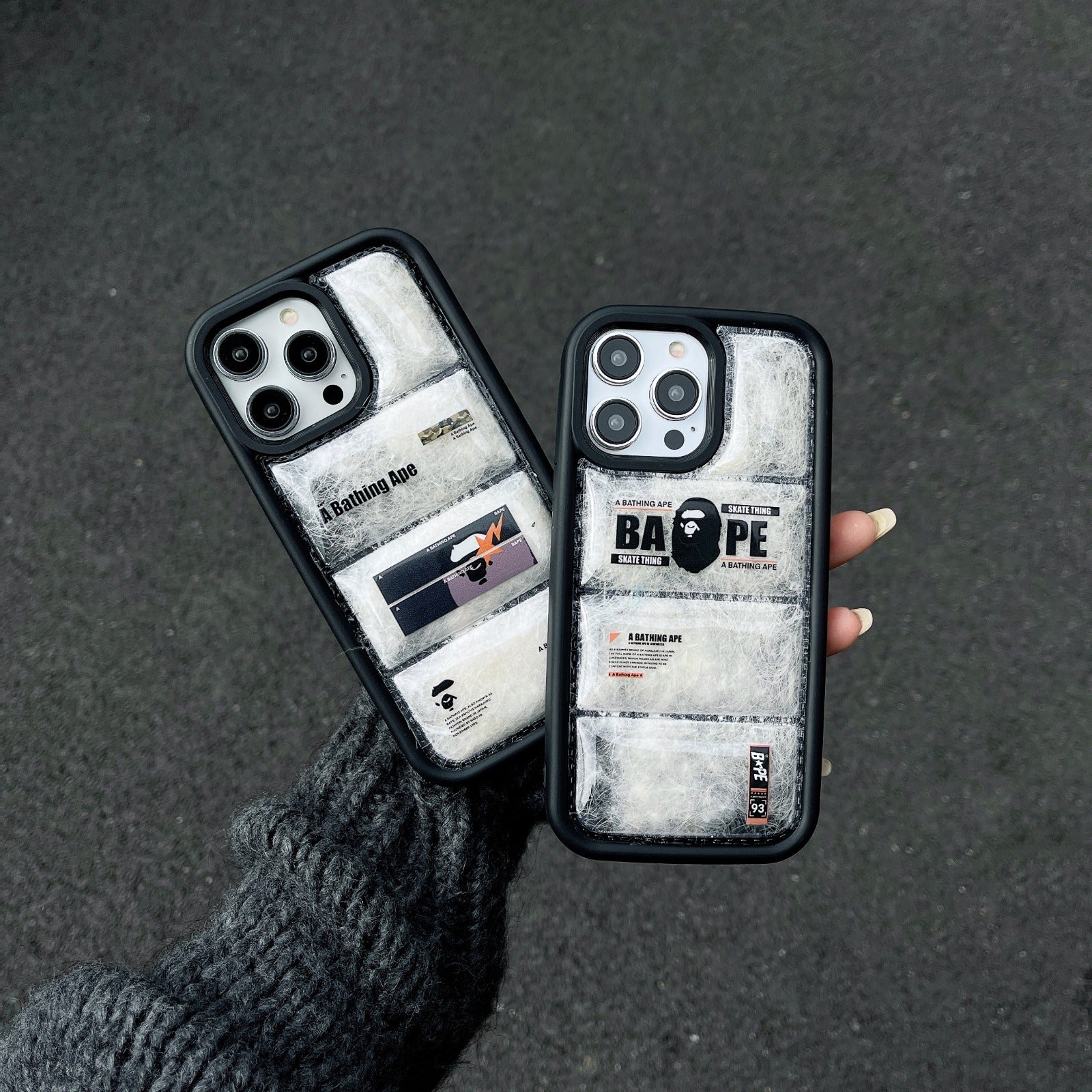 Bape puffer case - כיסוי יוקרתי נפוח וסופר אופנתי לאייפון iphone case FantasyCaseIL