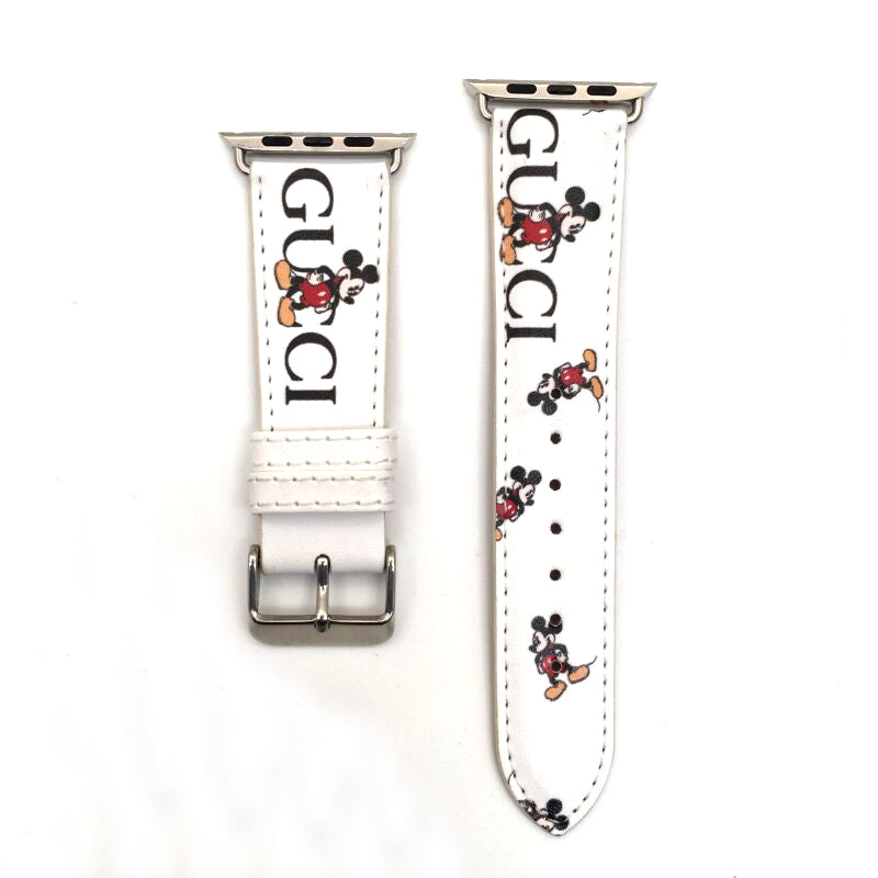 Mickey mouse & gucci apple watch straps - רצועות אפל וואטצ׳י יוקרתיות ואופנתית במיוחד