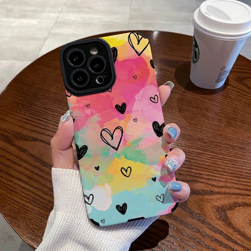 Colorful Heart - כיסוי לבבות איכותי ומעוצב במיוחד לאייפון iphone case FantasyCaseIL