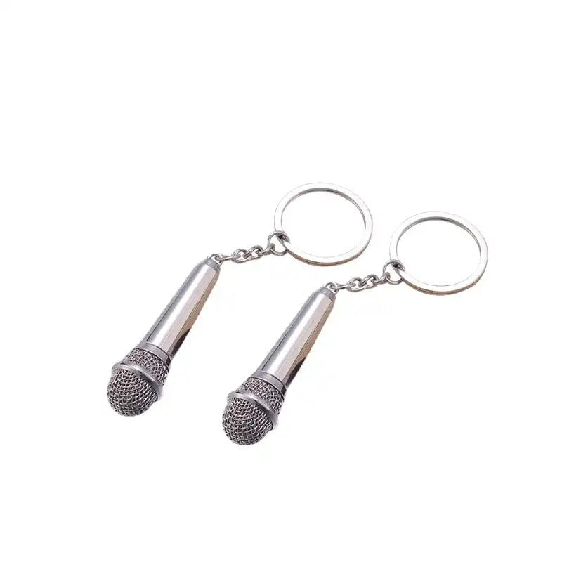 Microphone key chain - מחזיק מפתחות מיקרופון מעוצב ומגניב במיוחד