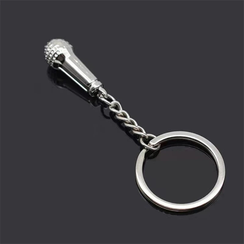 Microphone key chain - מחזיק מפתחות מיקרופון מעוצב ומגניב במיוחד