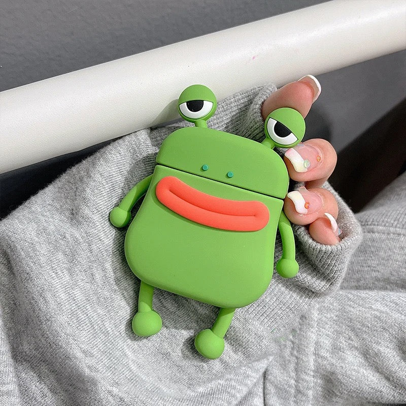 Frog case - כיסוי צפרדע חמוד מעוצב ואיכותי לאיירפודס iphone case FantasyCaseIL