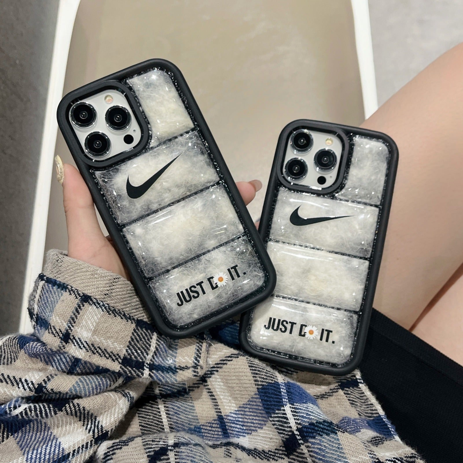 Nike puffer case - כיסוי יוקרתי נפוח וסופר אופנתי לאייפו