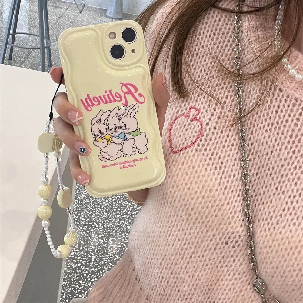 Cute bunnies case - כיסוי ארנבים אופנתי וחמוד במיוחד לאייפון iphone case FantasyCaseIL