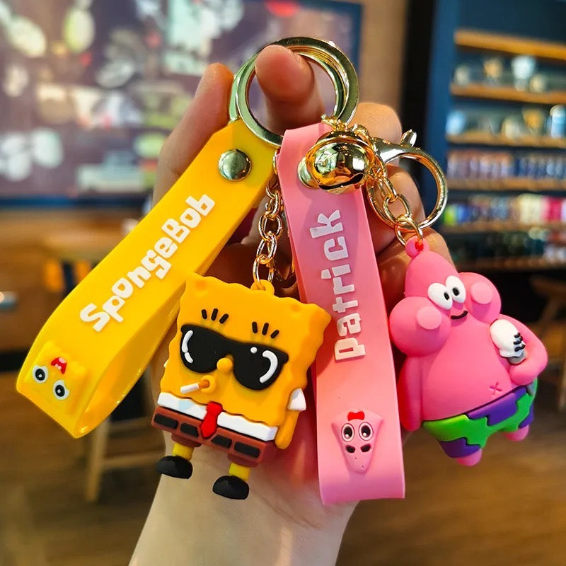 SpongeBob key chain - מחזיק מפתחות בובספוג איכותי ואופנתי במיוחד iphone case FantasyCaseIL