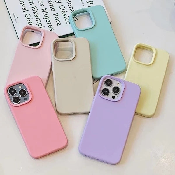 Silicone case - כיסוי איכותי במיוחד חלק עם אקסטרה הגנה למצלמה לאייפון