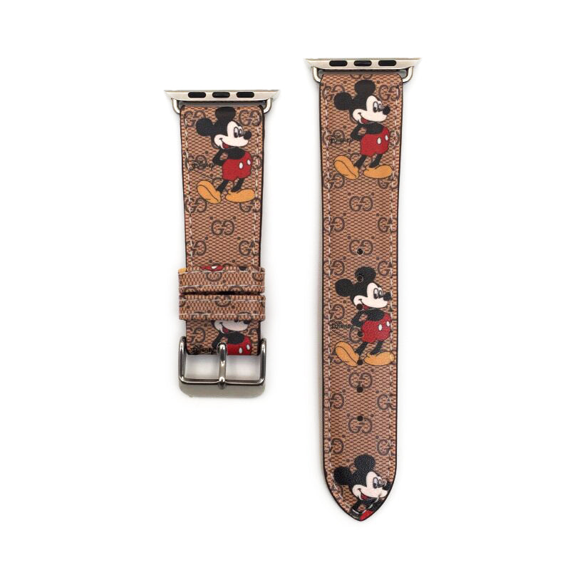 Mickey mouse & gucci apple watch straps - רצועות אפל וואטצ׳י יוקרתיות ואופנתית במיוחד